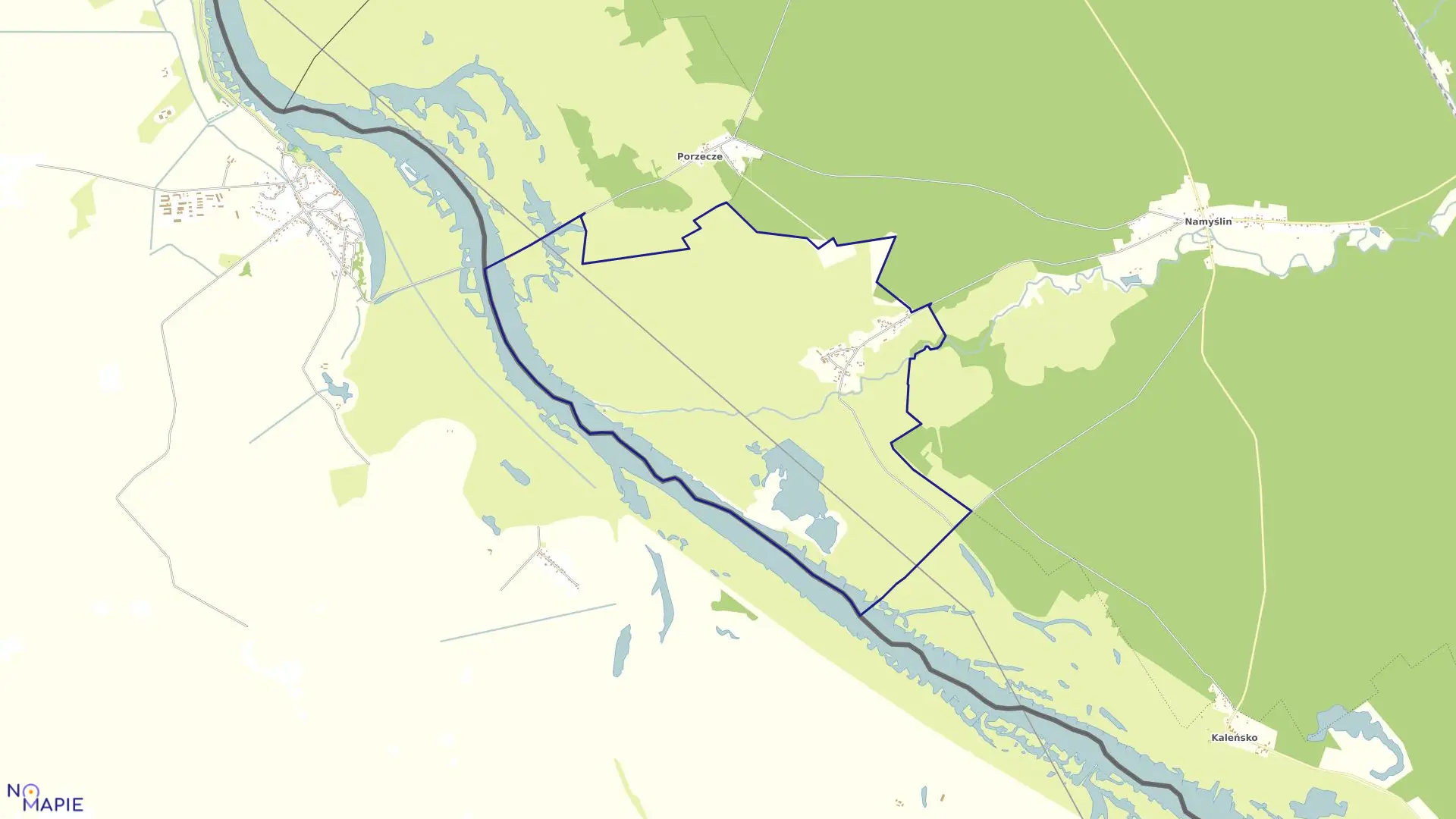 Mapa obrębu CHLEWICE w gminie Boleszkowice